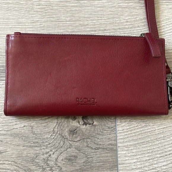 Rachel Rachel Roy burgundy/ maroon leather wallet - Picture 1 of 12